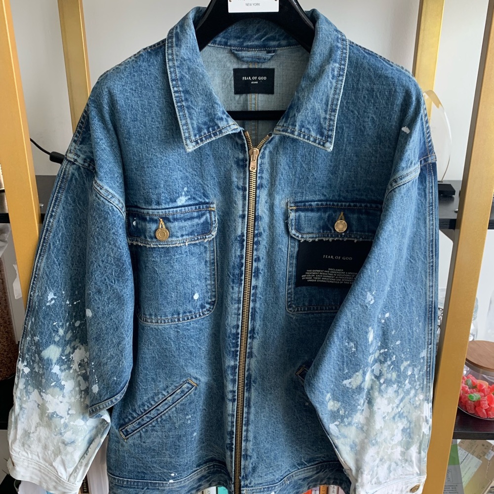Fear of God  Splash Denim Jacket Size L